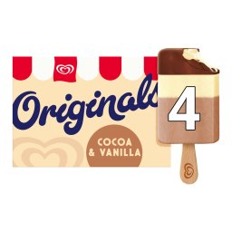 Παγωτό Originals Κακάο & Βανίλια 4x49g