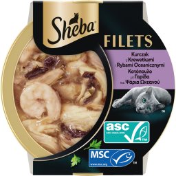 Γατοτροφή Filets Κοτόπουλο με Γαρίδες και Ψάρια 60g