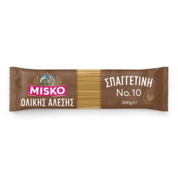 Μακαρόνια Σπαγγετίνη Ολικής Άλεσης Νο10 500g