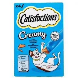 Snack Γάτας Creamy Σολομός 4x10g
