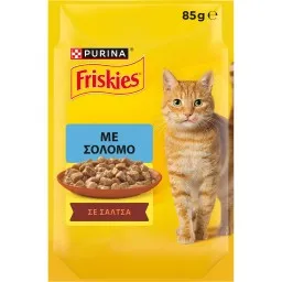 Γατοτροφή Σολομός σε Σάλτσα 85g