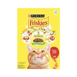 Friskies Adult Ξηρά Τροφή Γάτας Βοδινό, Συκώτι και Κοτόπουλο 400g