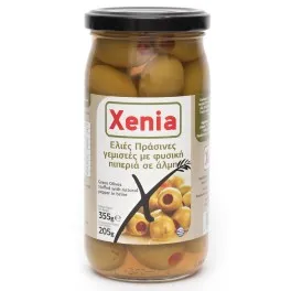 Xenia Πράσινες Ελιές με Πιπεριά 205gr