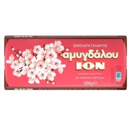 ΙΟΝ Σοκολάτα Γάλακτος Αμυγδάλου 200gr