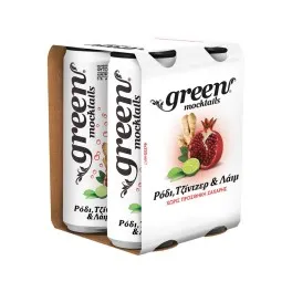 Green Mocktails Pomegranate Ginger & Lime 4x330ml