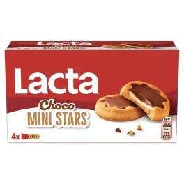 Lacta Μπισκότα Choco Mini Stars 150gr