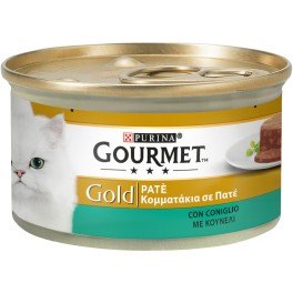 Gourmet Υγρή Τροφή Γάτας Gold Πατέ Κουνέλι 85g