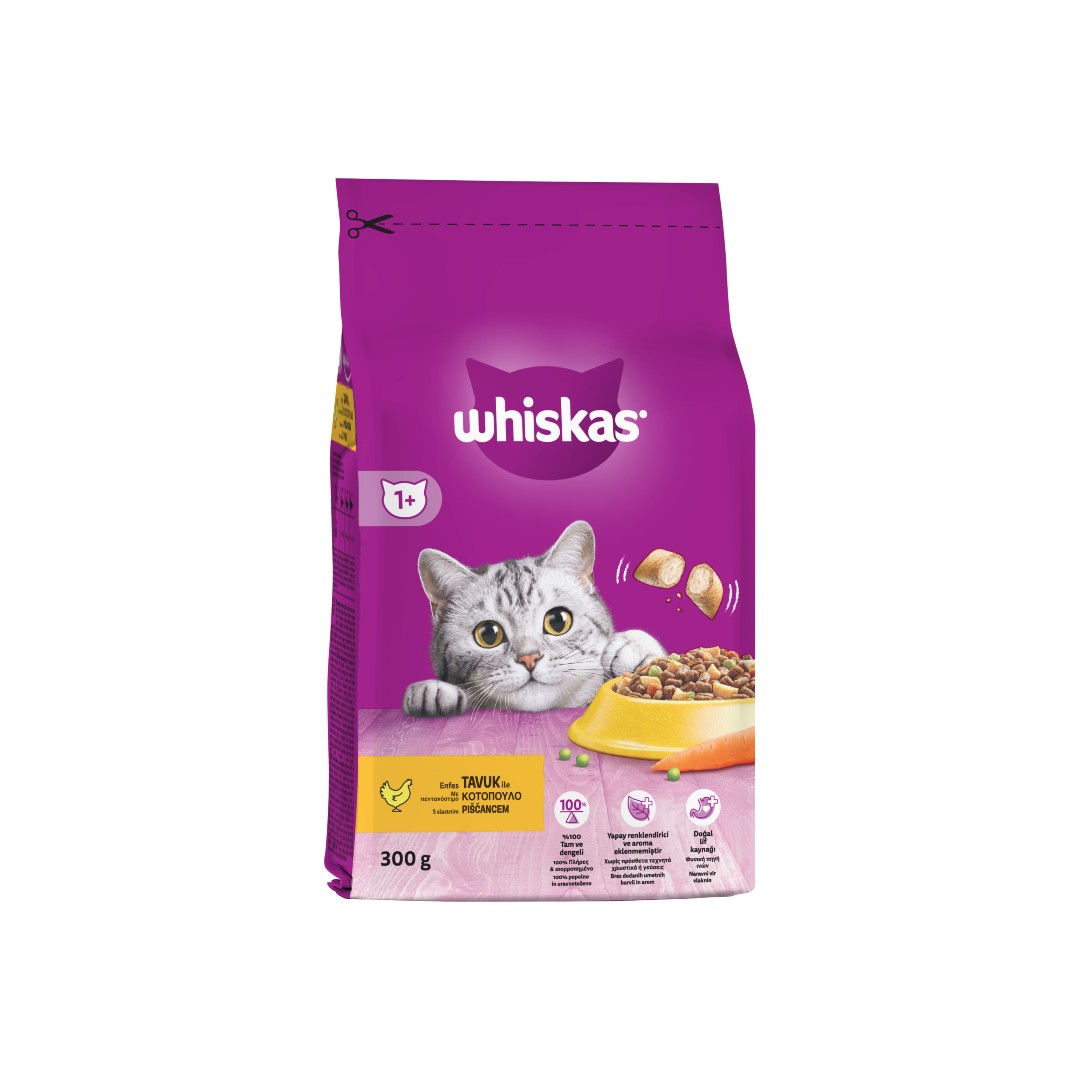 WHISKAS ADULT ΚΟΤΟΠ-ΓΕΜ.ΚΡΟΚΕΤΕΣ 300ΓΡ