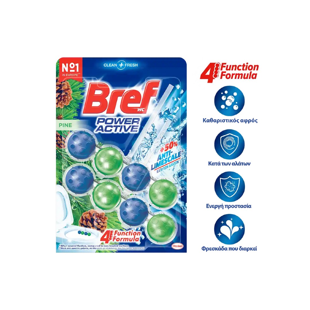 BREF WC DUO PACK POWER ACTIVE PINE 2*50ΓΡ