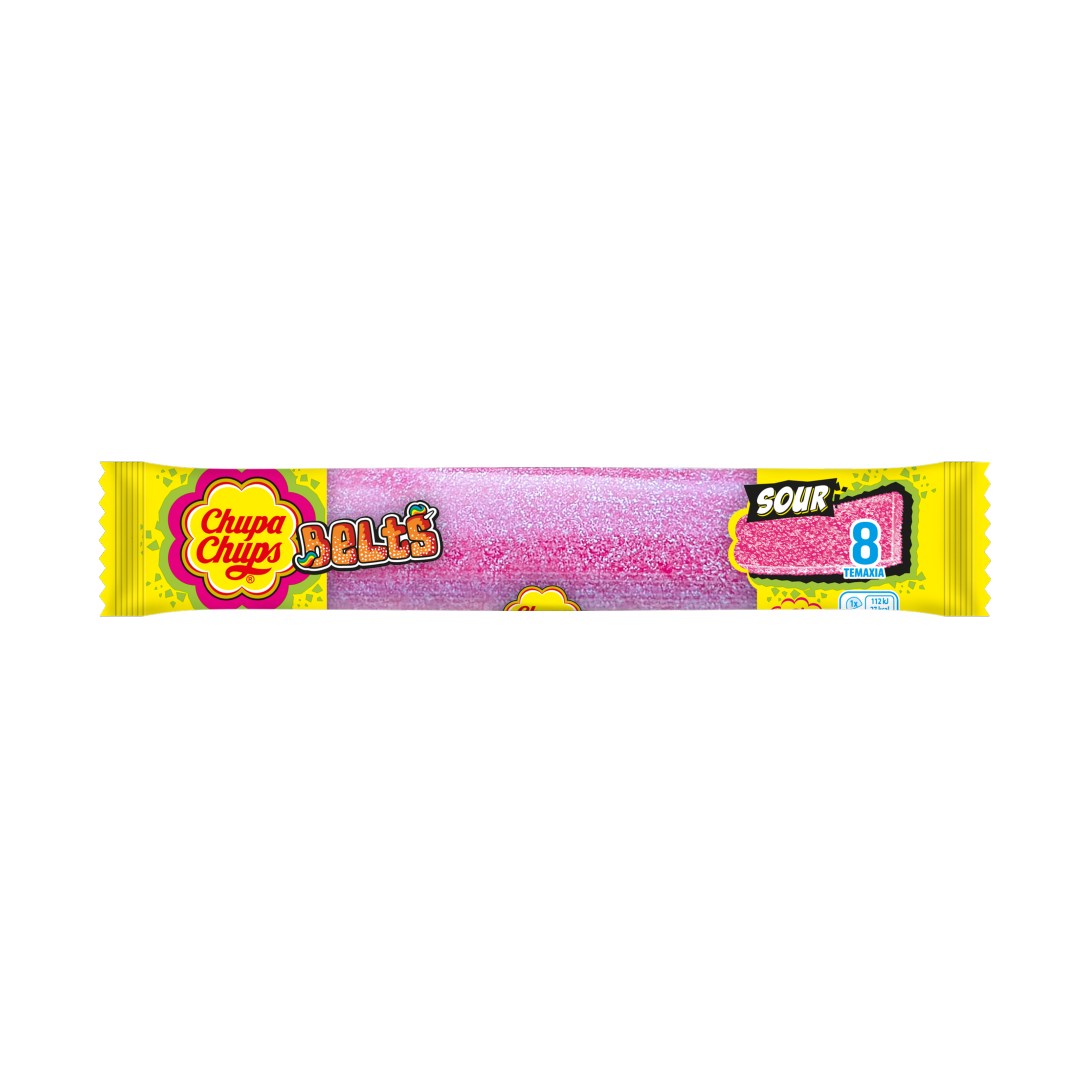 CHUPA CHUPS ΖΕΛΙΝΙΑ STRAWBERRY BELTS 58ΓΡ