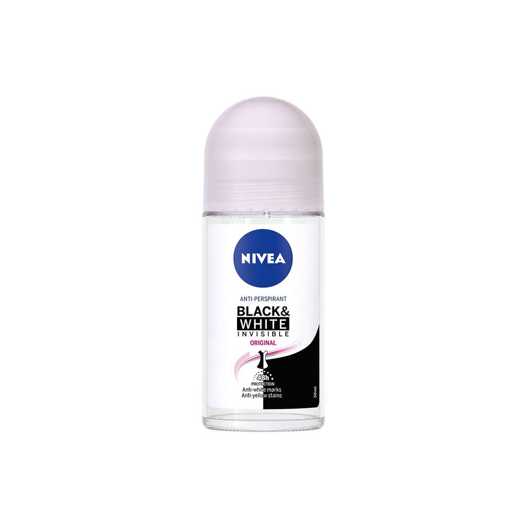 NIVEA DEO ROLL ON INVISIBLE WOMAN BL&WH.50ML