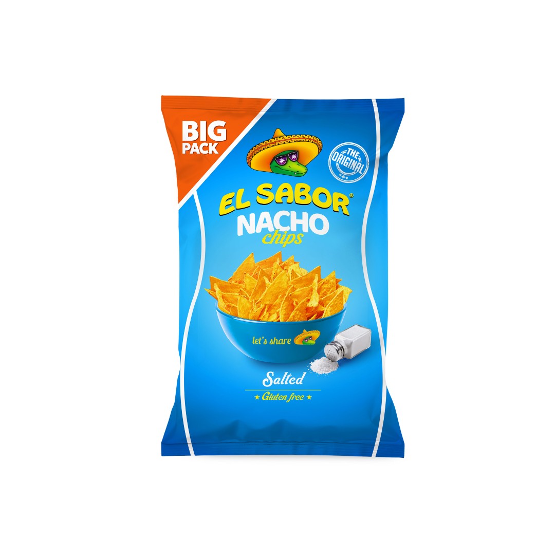 EL SABOR NACHO CHIPS SALTED Χ.ΓΛ. 180ΓΡ