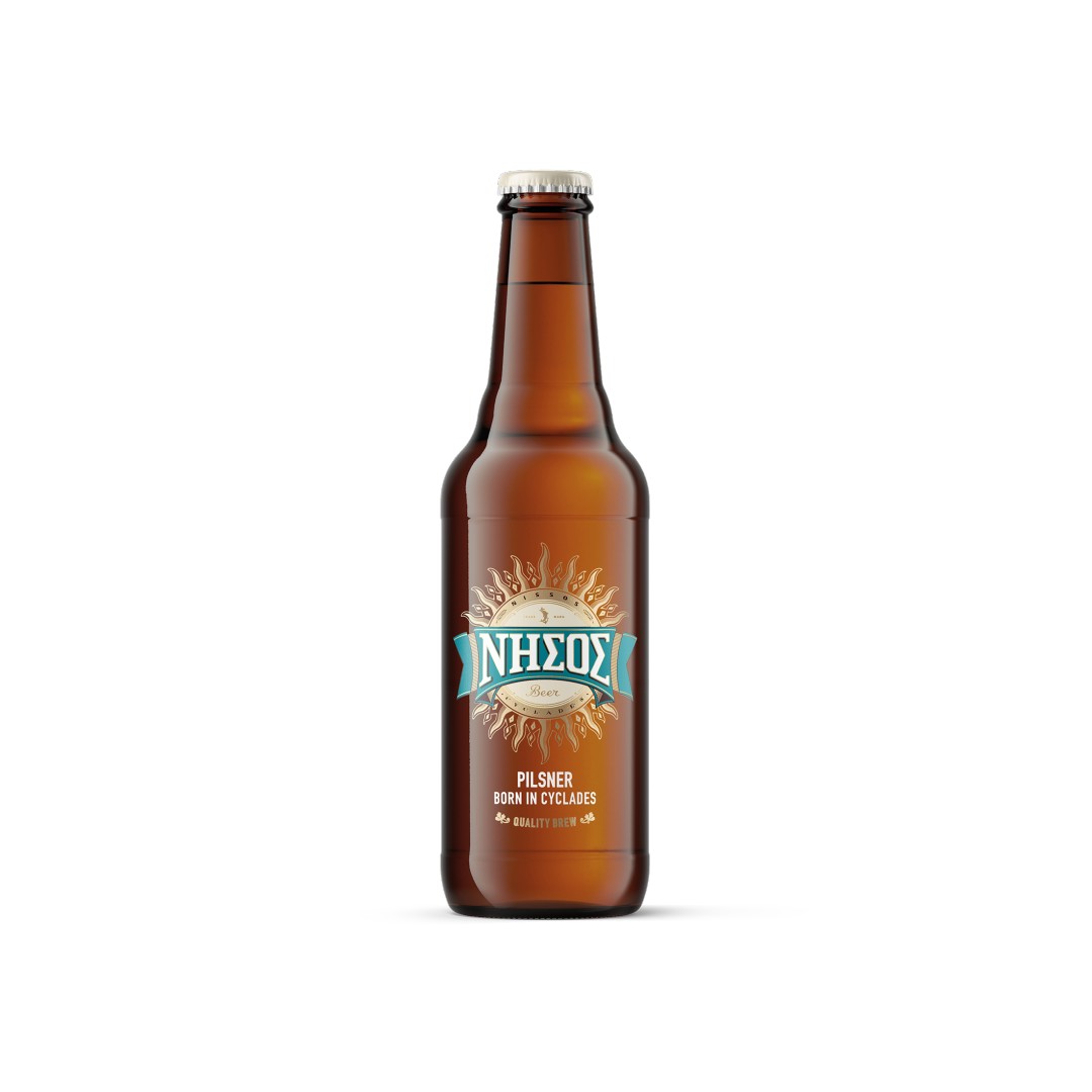 ΝΗΣΟΣ PILSNER ΞΑΝΘΙΑ 5% ΦΙΑΛΗ 330ML