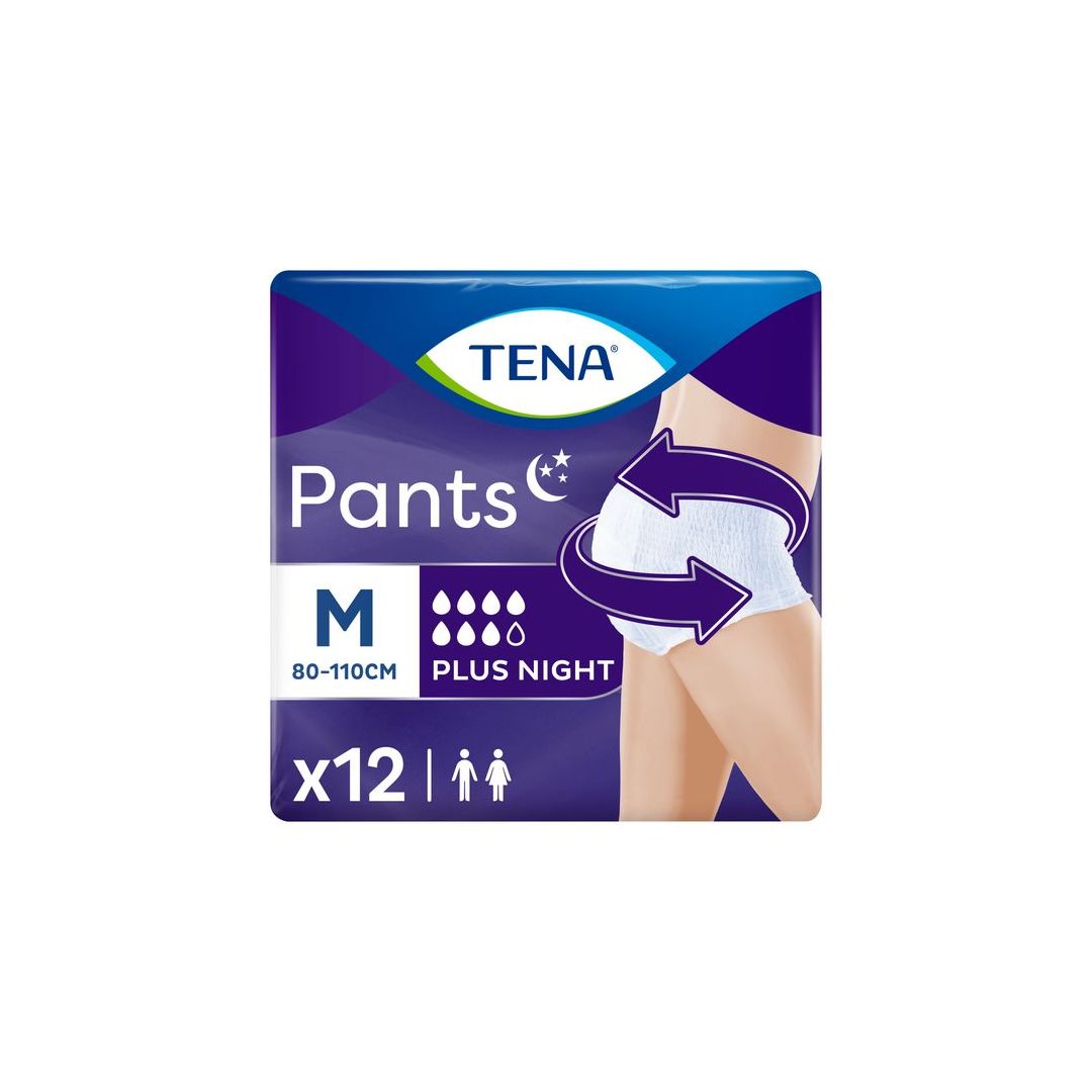 TENA PANTS PLUS NIGHT MEDIUM 12T