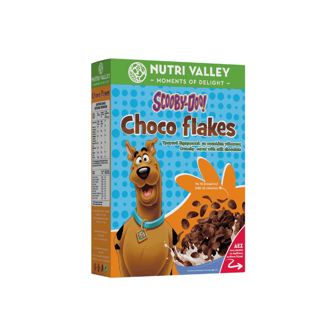 NUTRI VALLEY ΠΑΙΔ.ΔΗΜ.SCOOBYDOO CH.FLAKES 375ΓΡ