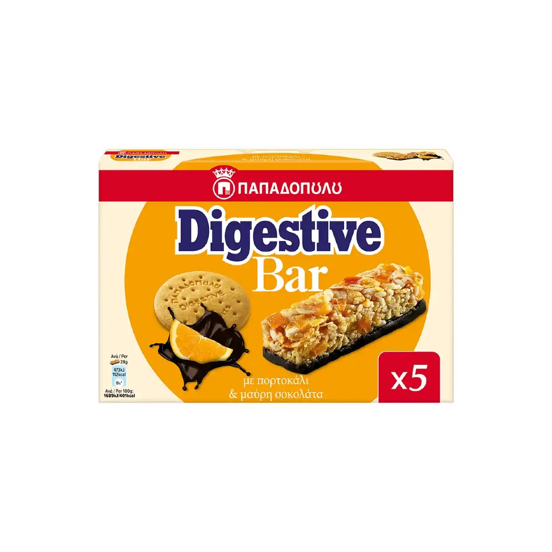 DIGESTIVE BAR ΠΟΡΤ-ΜΑΥΡΗ ΣΟΚ.5*28ΓΡ