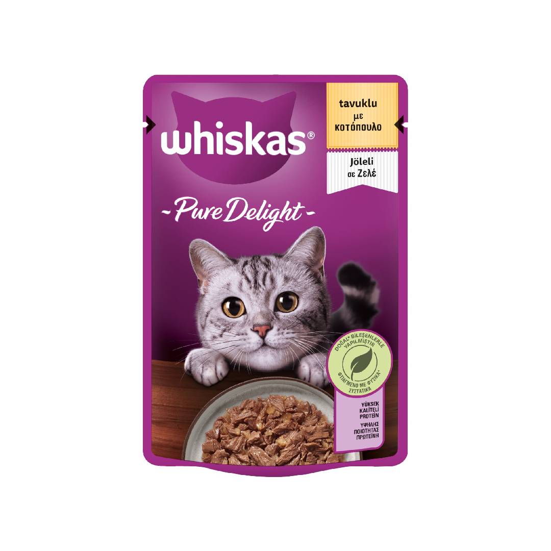 WHISKAS POUCH PURE DELIGHT ΚΟΤΟΠΟΥΛΟ 85ΓΡ