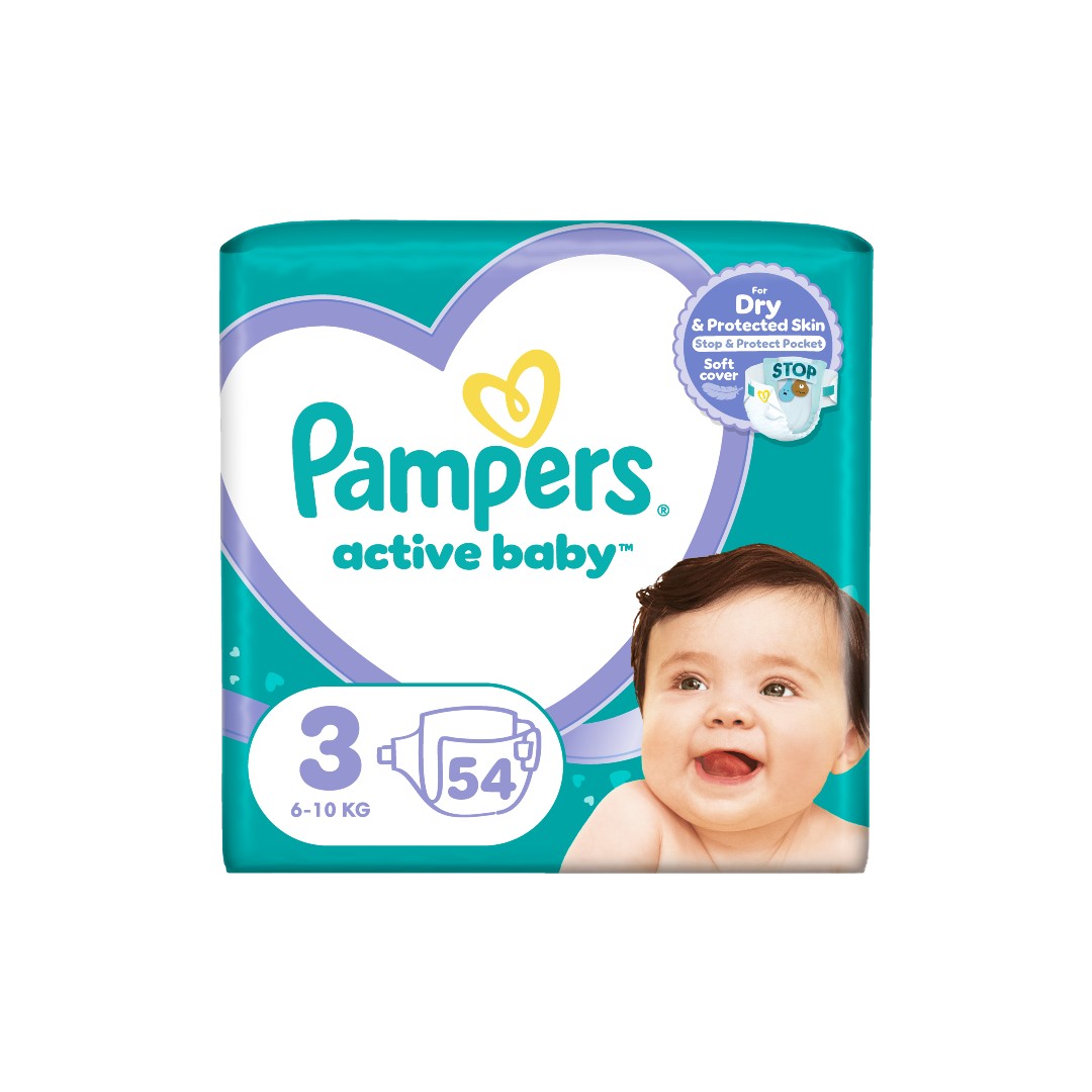 PAMPERS ACTIVE BABY NO3 VP 54T