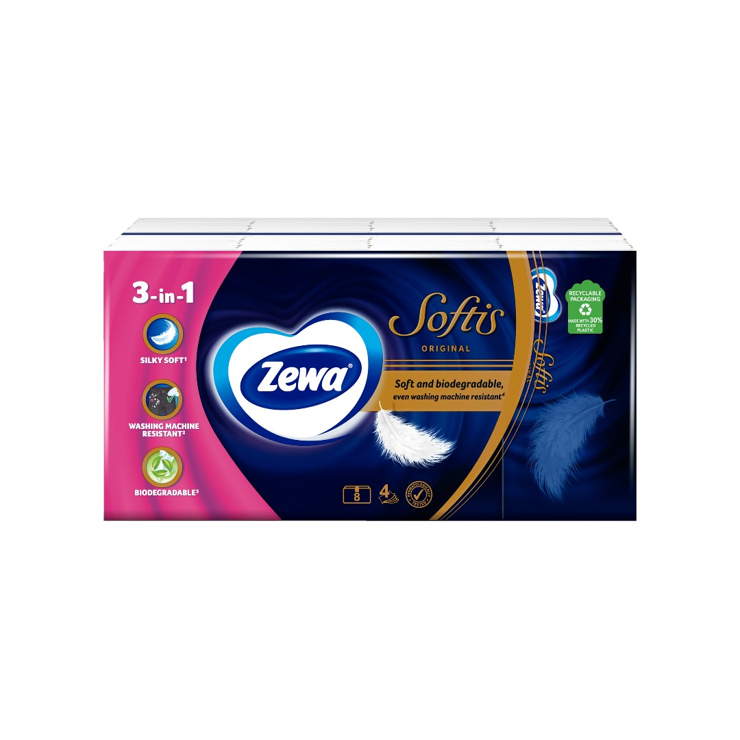 ZEWA ΧΑΡΤΟΜ/ΛΑ ΤΣΕΠΗΣ SOFTIS 8Τ 176ΓΡ