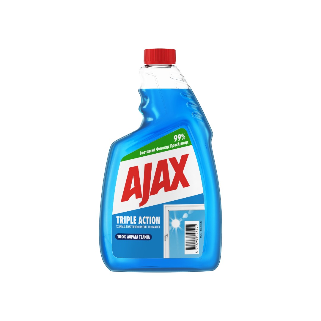 AJAX ΚΑΘ/ΚΟ ΤΖΑΜΙΩΝ TRIPLE ACTION ΑΝΤ/ΚΟ 750ML