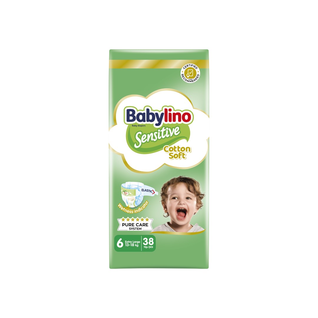 BABYLINO SENSITIVE ECONOMY NO6 13-18KG 38T