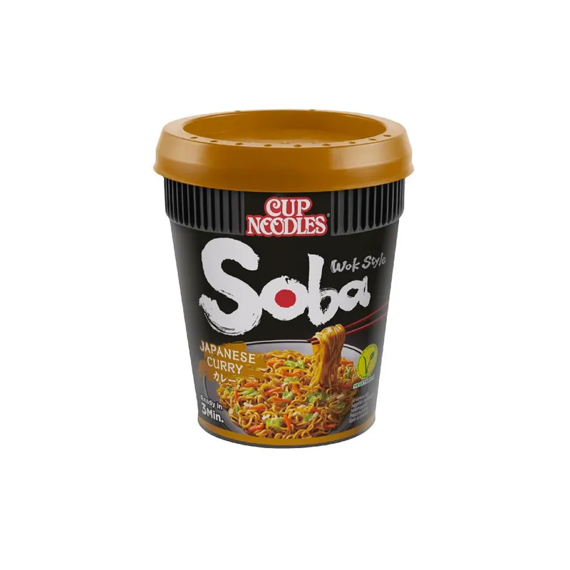 NISSIN SOBA ΝΟΥΝΤΛΣ CUP ΙΑΠΩΝΙΚΟ ΚΑΡΥ 90ΓΡ