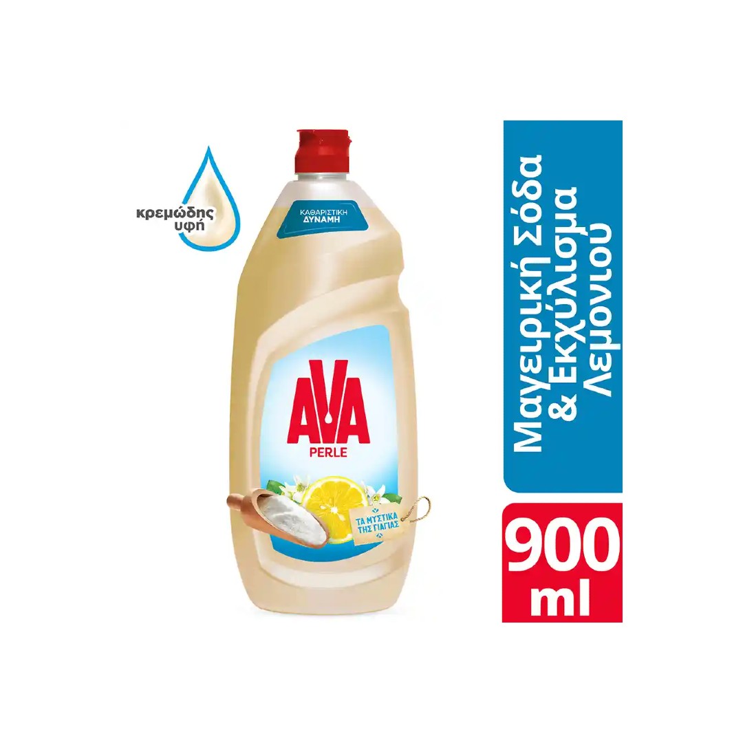 AVA ΥΓΡΟ ΠΙΑΤΩΝ PERLE BAK.SODA&LEMON 900ML