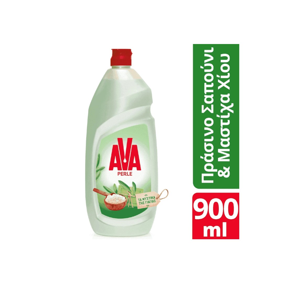 AVA PERLE ΥΓΡΟ ΠΙΑΤΩΝ SOAP & MASTIC 900ML