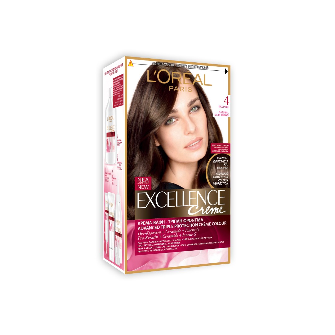 EXCELLENCE CREME N.4 ΚΑΣΤΑΝΟ 48ML