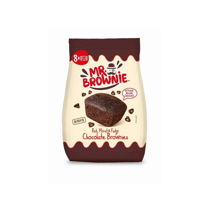 MR.BROWNIE BROWNIES ΜΕ ΚΟΜΜΑΤΑΚΙΑ ΣΟΚΟΛΑΤΑΣ 200ΓΡ