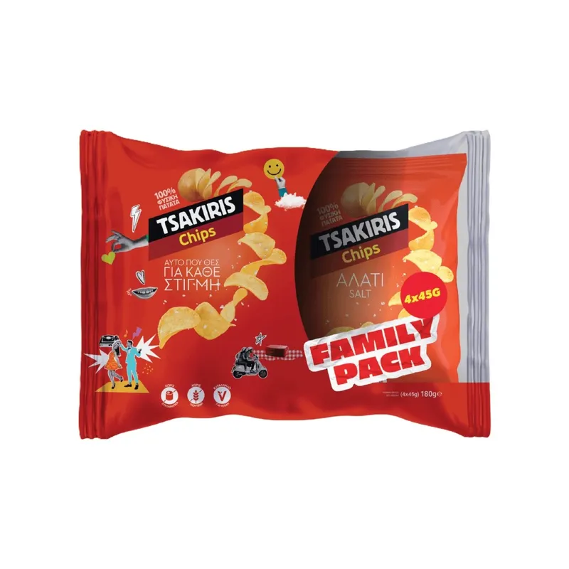TSAKIRIS SALT MULTIPACK 4*45ΓΡ