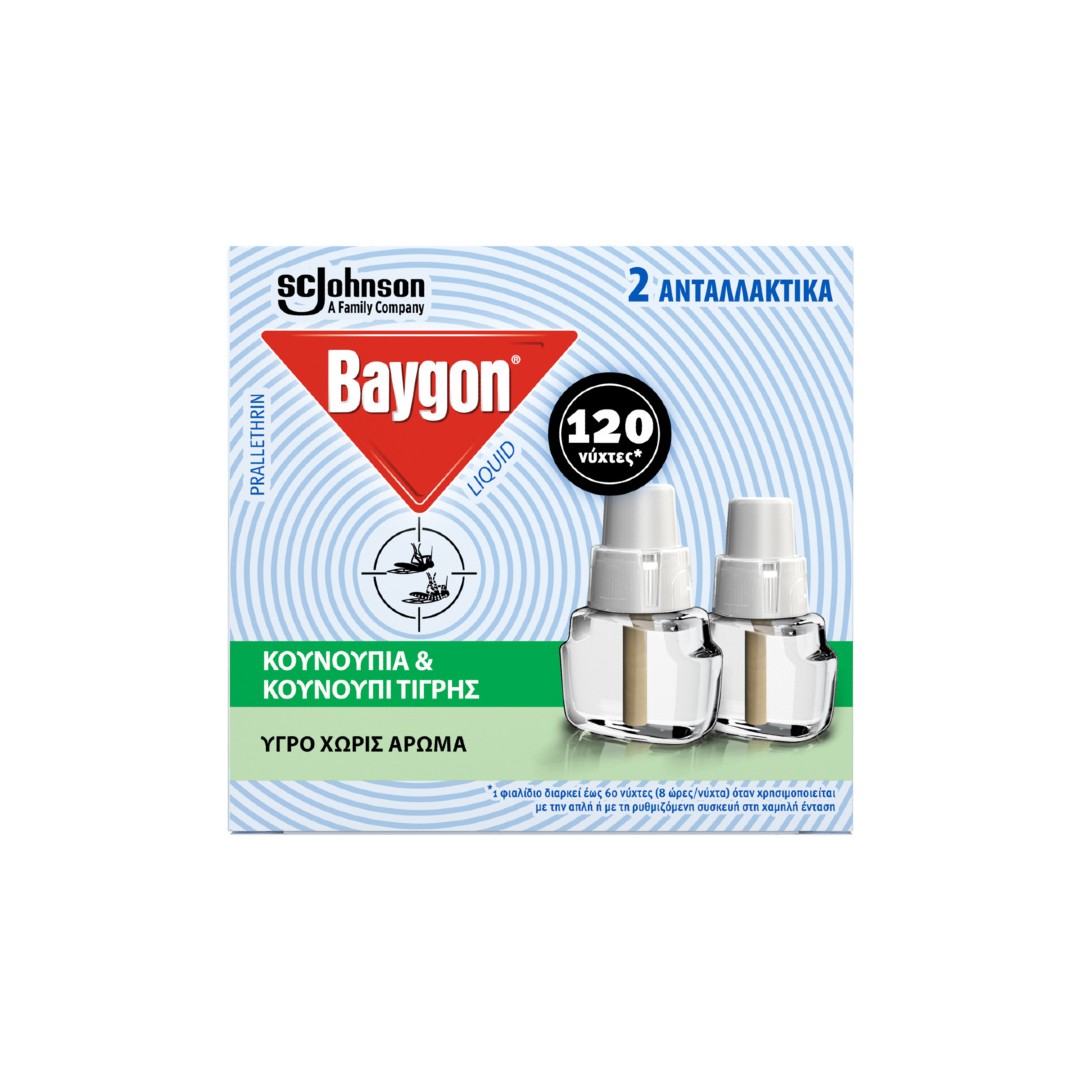 BAYGON ΥΓΡΟ ΑΝΤ/ΚΟ 120ΝΥΧΤΕΣ 2*36ML