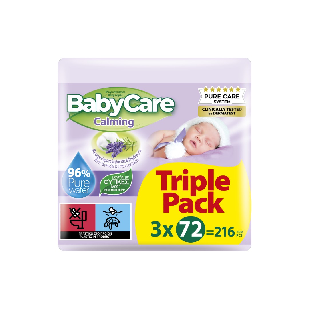 BABYCARE ΜΩΡΟΜ.CALMING TRIPLE PACK 3*72T