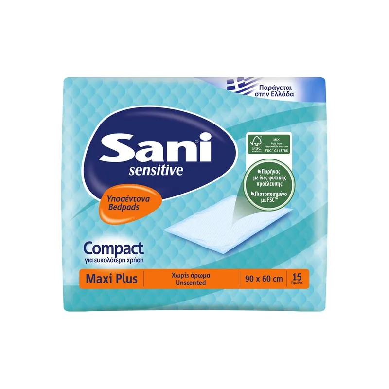 SANI ΥΠΟΣΕΝΤΟΝΑ MAXI PLUS ΧΩΡΙΣ ΑΡΩΜΑ 90*60 15Τ