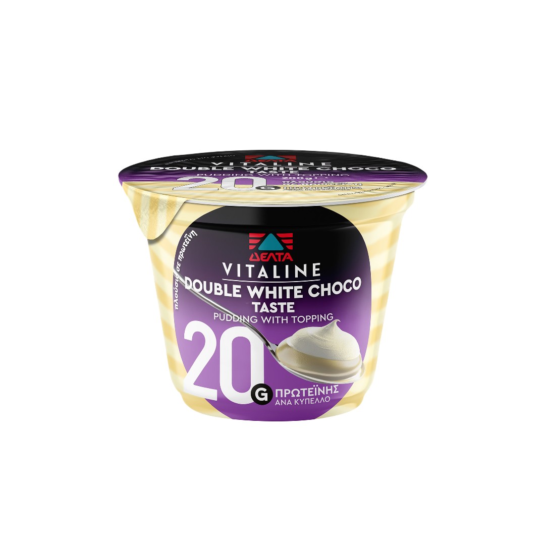 ΔΕΛΤΑ VITALINE ΠΟΥΤΙΓΚΑ DOUBLE WHITE CHOCO 200ΓΡ