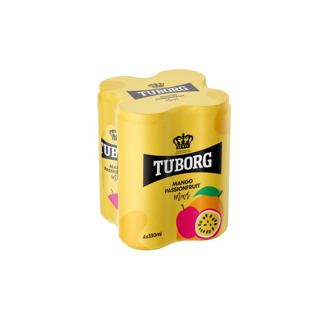 TUBORG MANGO PASSION FRUIT 4*330ML