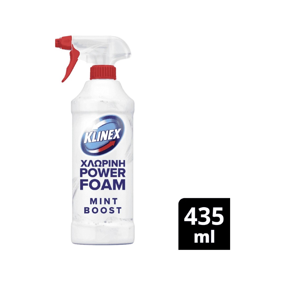 KLINEX SPRAY FOAM ΜΠΑΝΙΟ ΕΝΕΡΓΟ ΧΛΩΡΙΟ 435ML