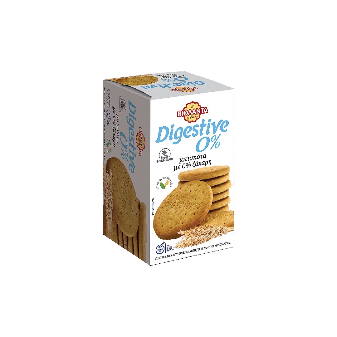ΒΙΟΛΑΝΤΑ ΜΠΙΣΚΟΤΑ DIGESTIVE 0% ΖΑΧΑΡΗ 220ΓΡ