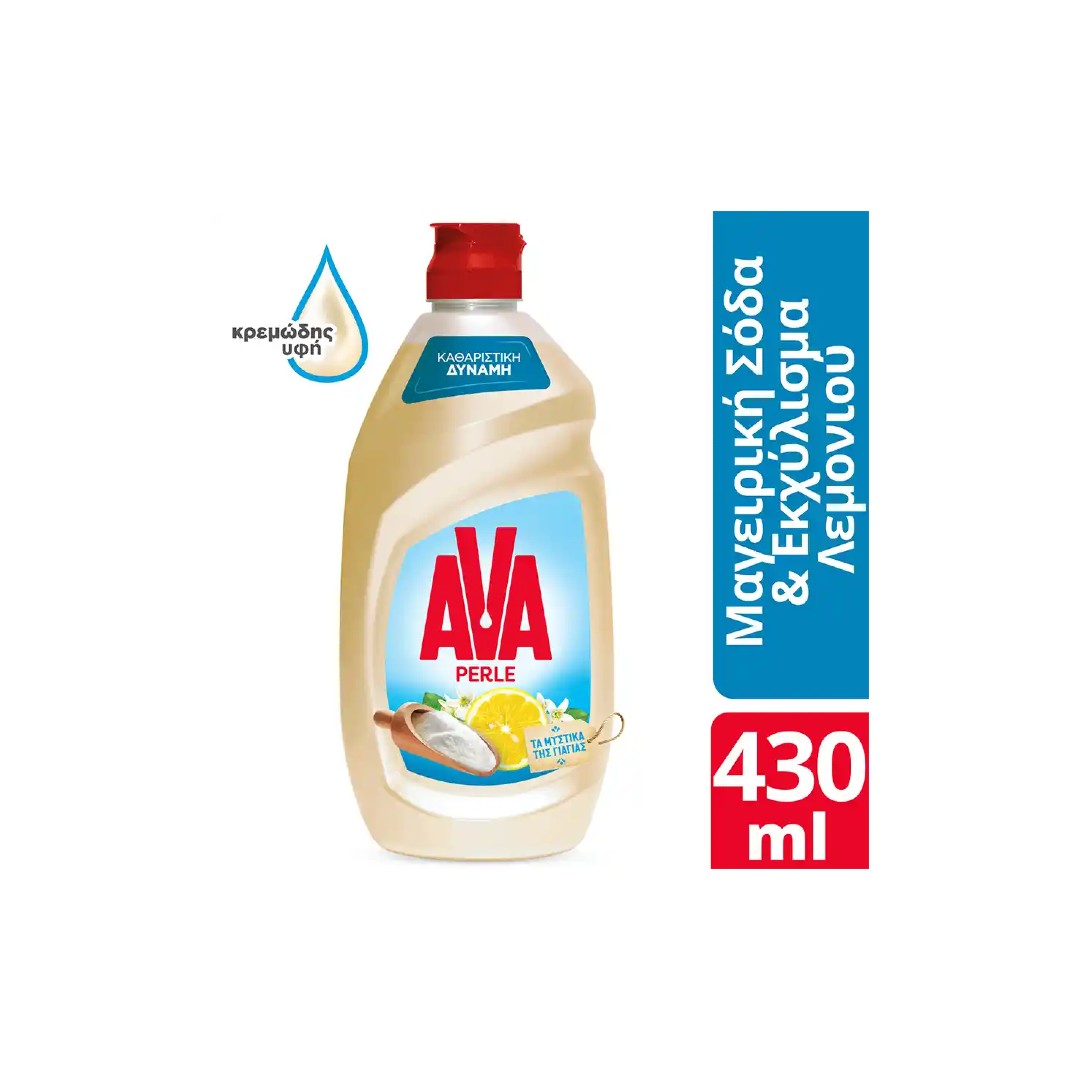 AVA ΥΓΡΟ ΠΙΑΤΩΝ PERLE BAK.SODA & LEMON 430ML