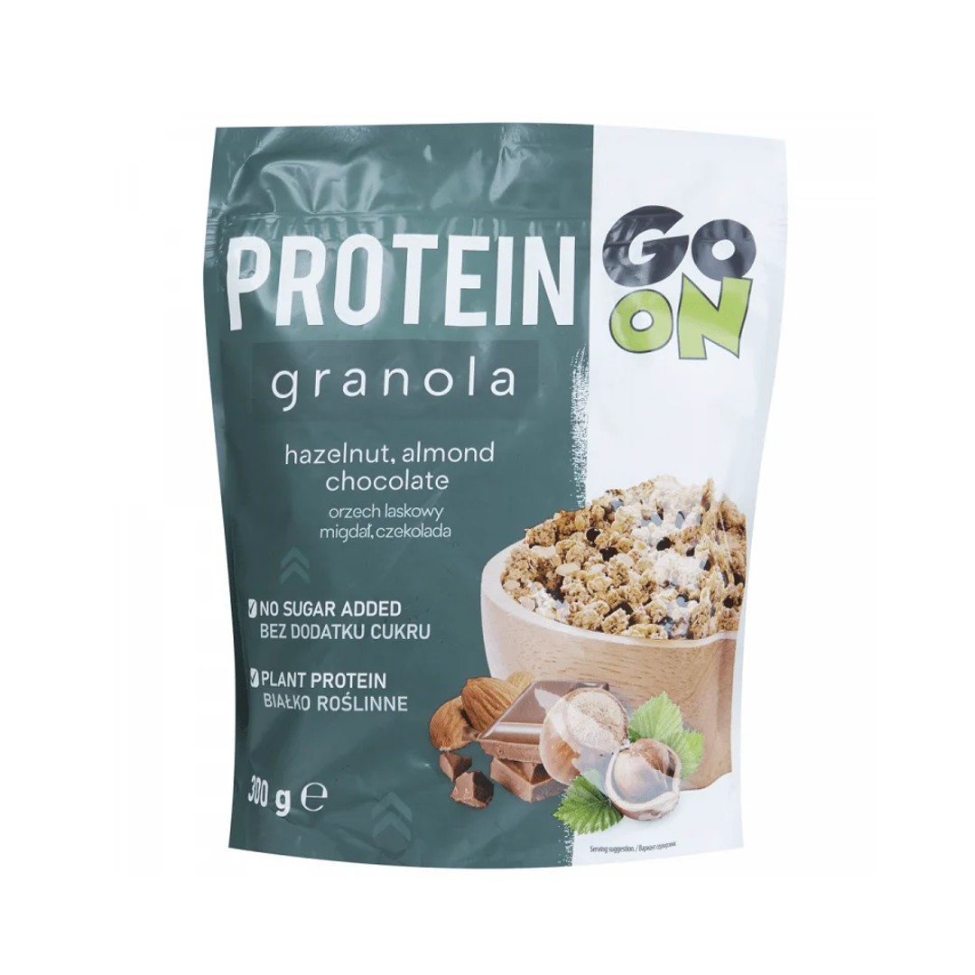 GO ON PROTEIN GRANOLA ΜΕ ΣΟΚΟΛ. ΚΑΙ ΚΑΡΥΔΙΑ 300ΓΡ
