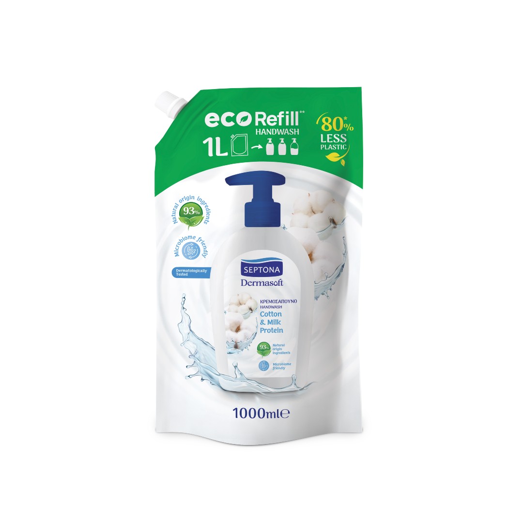 SEPTONA DERMASOFT ΚΡΕΜ/ΝΟ ΑΝΤΛ.COTTON & MILK 1000ML