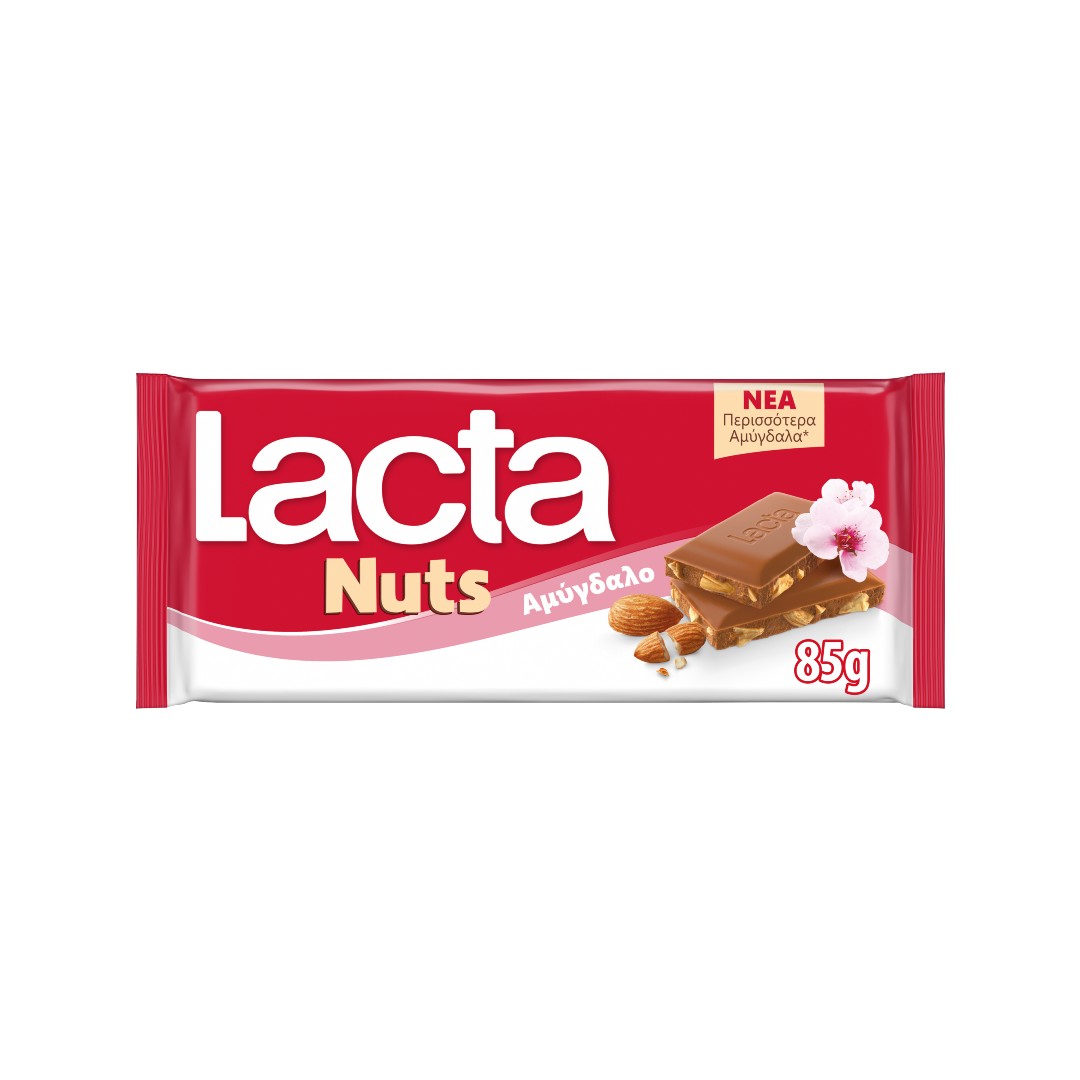 LACTA ΣΟΚΟΛΑΤΑ ΜΕ ΣΠΑΣΜΕΝΑ ΑΜΥΓΔΑΛΑ 85ΓΡ