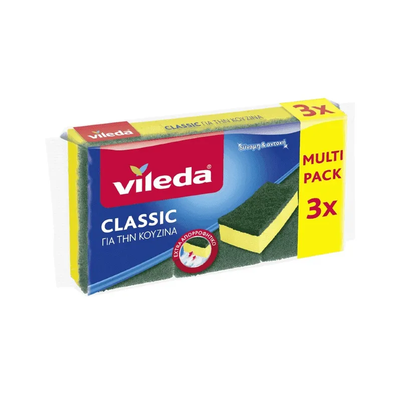 VILEDA ΣΦΟΥΓΓΑΡΑΚΙ ΚΛΑΣΣΙΚΟ 3Τ.