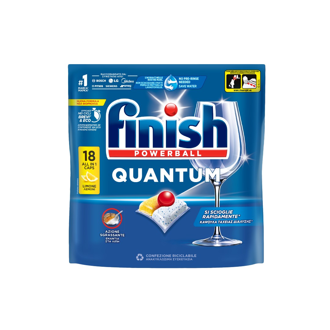FINISH TABS ΠΛΥΝΤ.ΠΙΑΤΩΝ QUANT.ALL IN 1 LEMON 18T