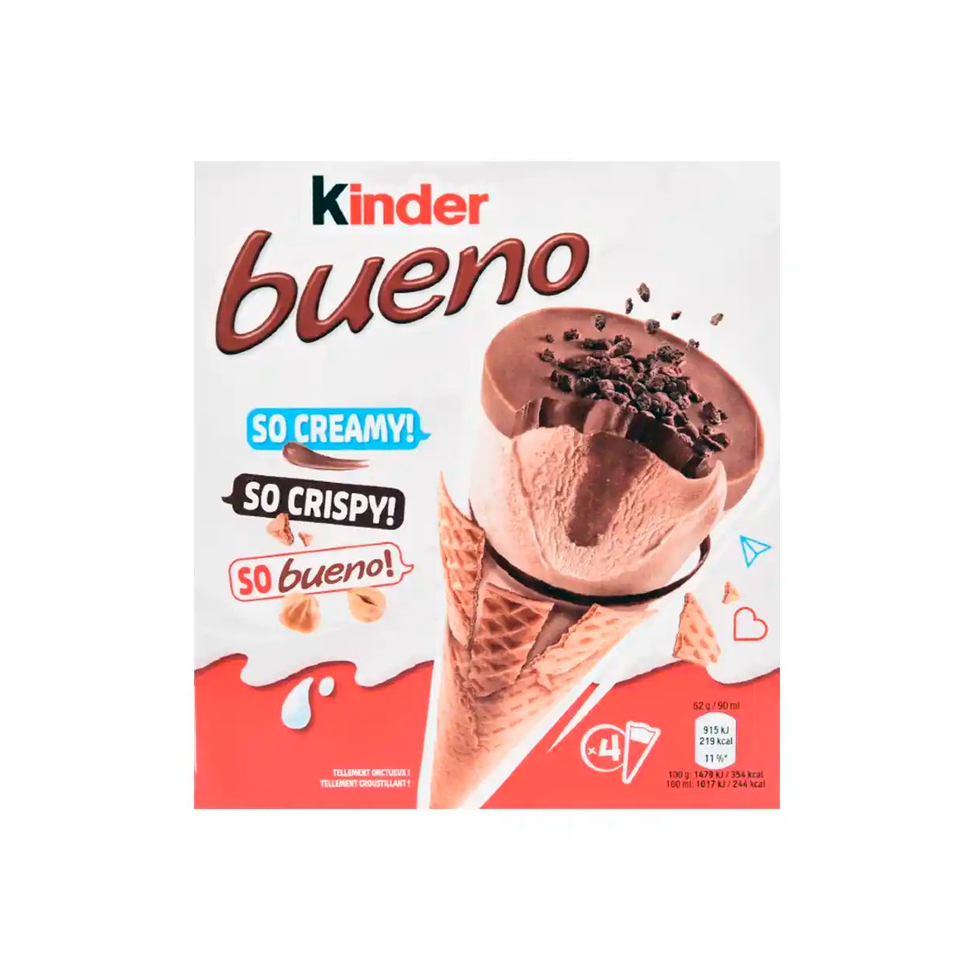 KINDER BUENO ΠΑΓΩΤΟ CL CONE MULTI 4*62ΓΡ
