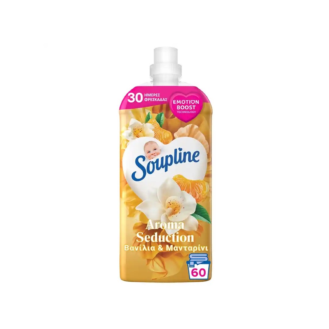 SOUPLINE AROMA ΒΑΝΙΛΙΑ & ΜΑΝΤΑΡΙΝΙ 60ΜΕΖ 1,26L