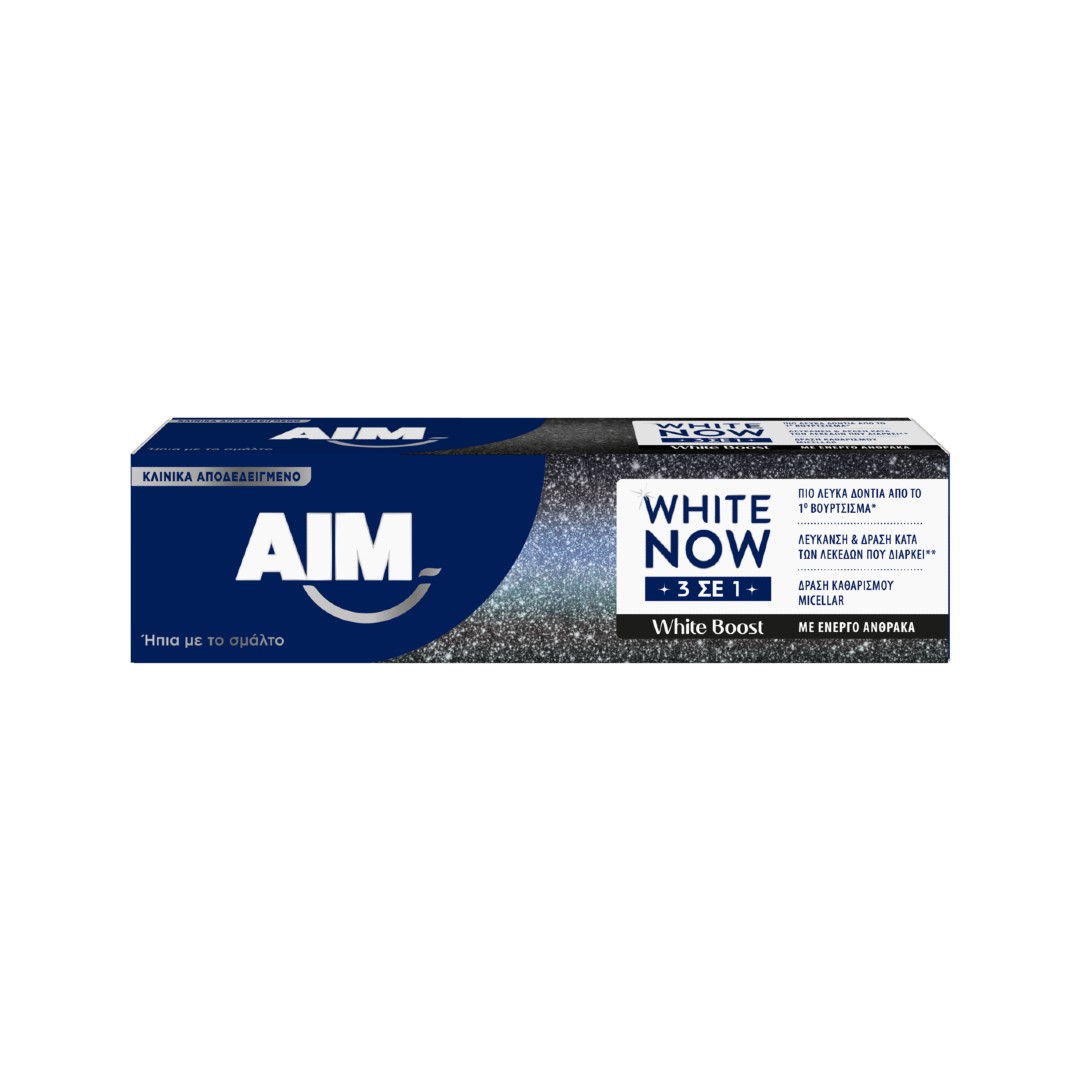 AIM ΟΔ/ΜΑ WHITE NOW 3IN1 WHITE BOOST 75ML