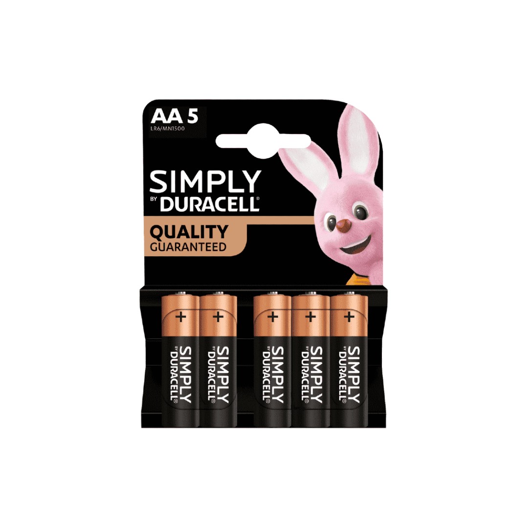 DURACELL SIMPLY ΜΠΑΤΑΡΙΕΣ ALC MN1500 AA 5Τ