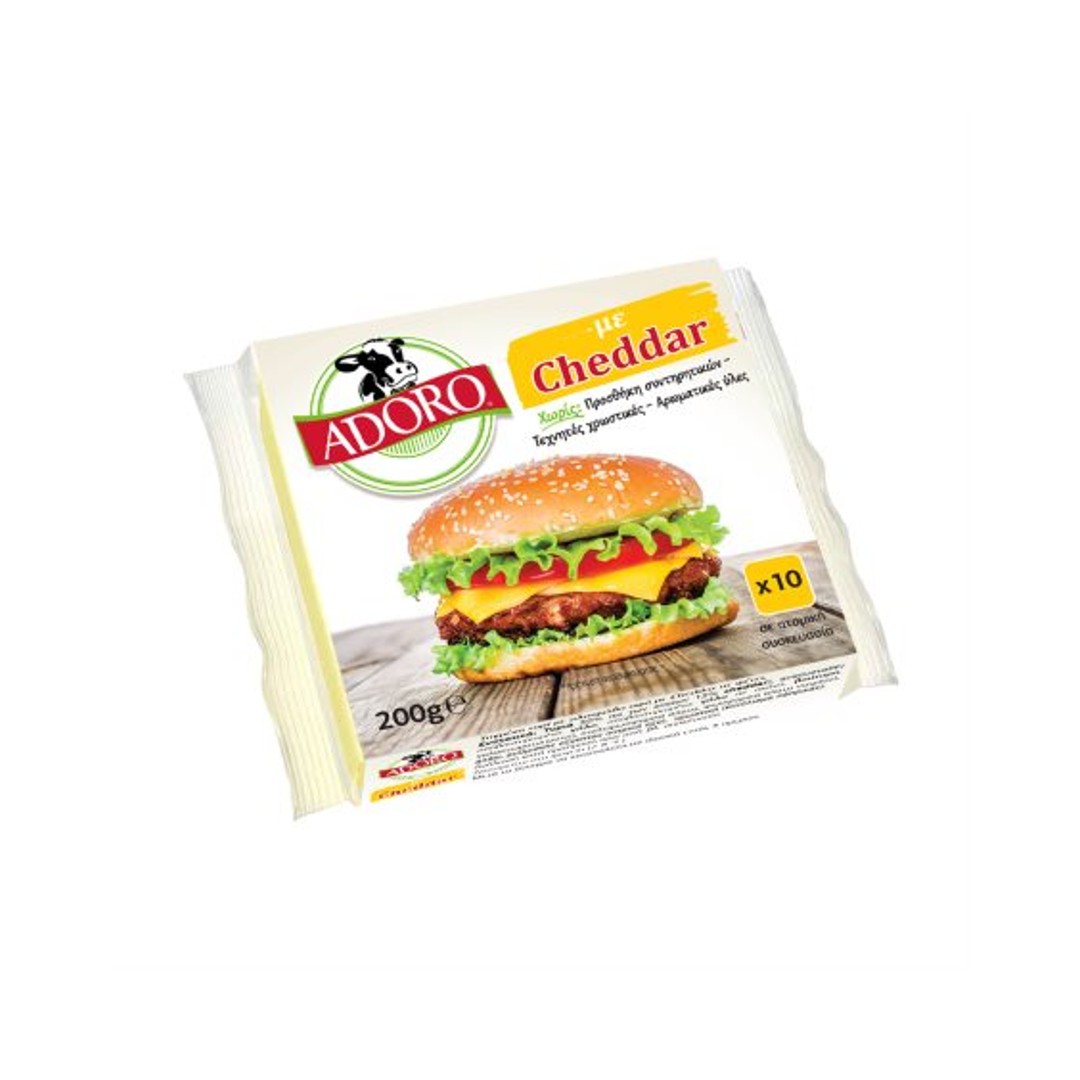 ADORO ΜΕ CHEDDAR ΣΕ ΦΕΤΕΣ 200ΓΡ