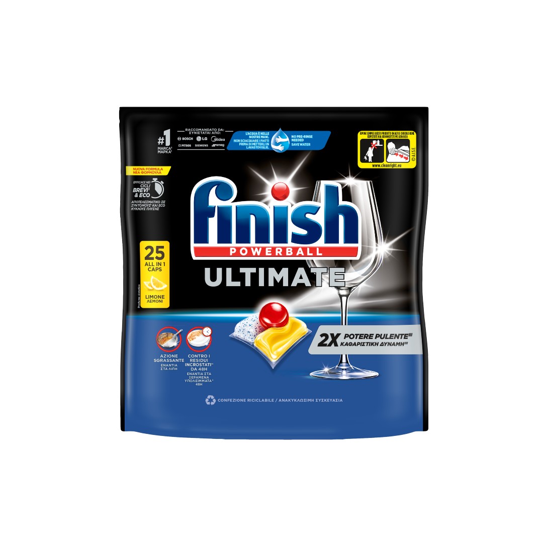 FINISH TABS ΠΛΥΝΤ.ΠΙΑΤΩΝ UL.ALL IN 1 LEMON 25T